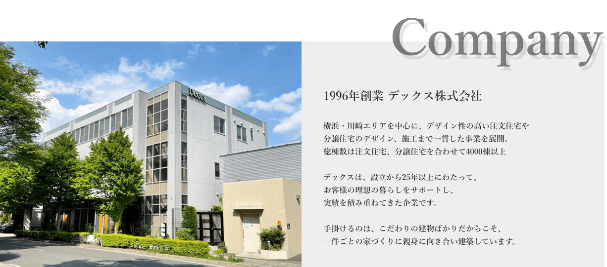 1996年創業　デックス株式会社