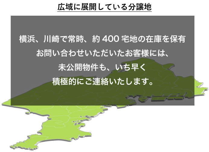 広域展開している分譲地